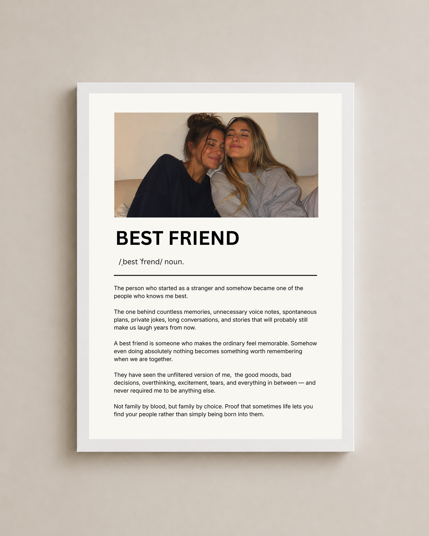 Custom Friends Definition Frame