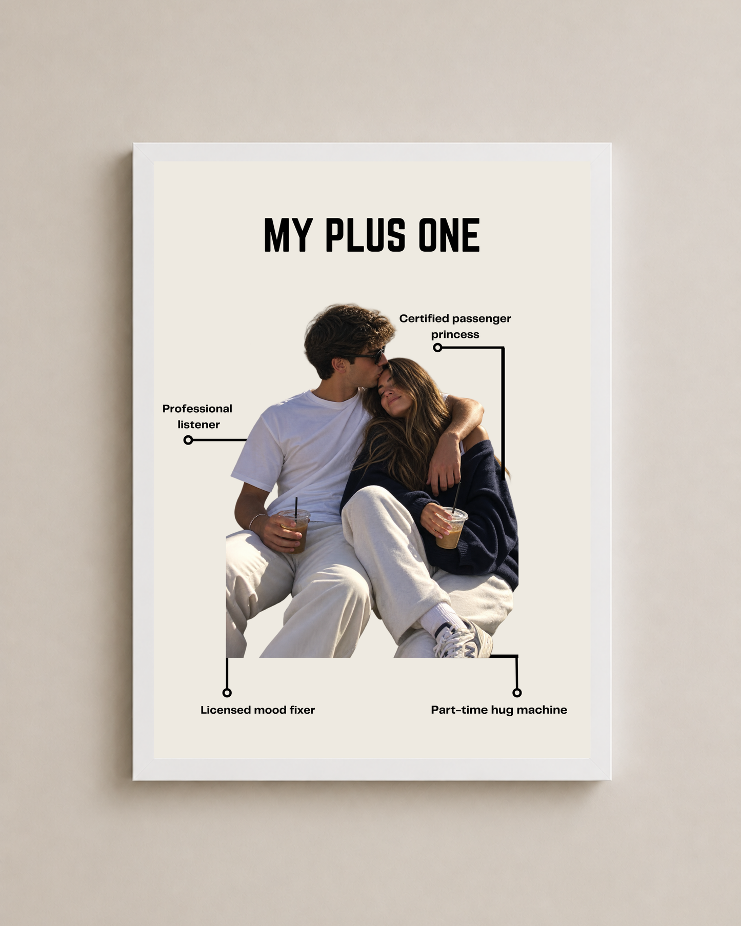 Custom Couple Description Frame