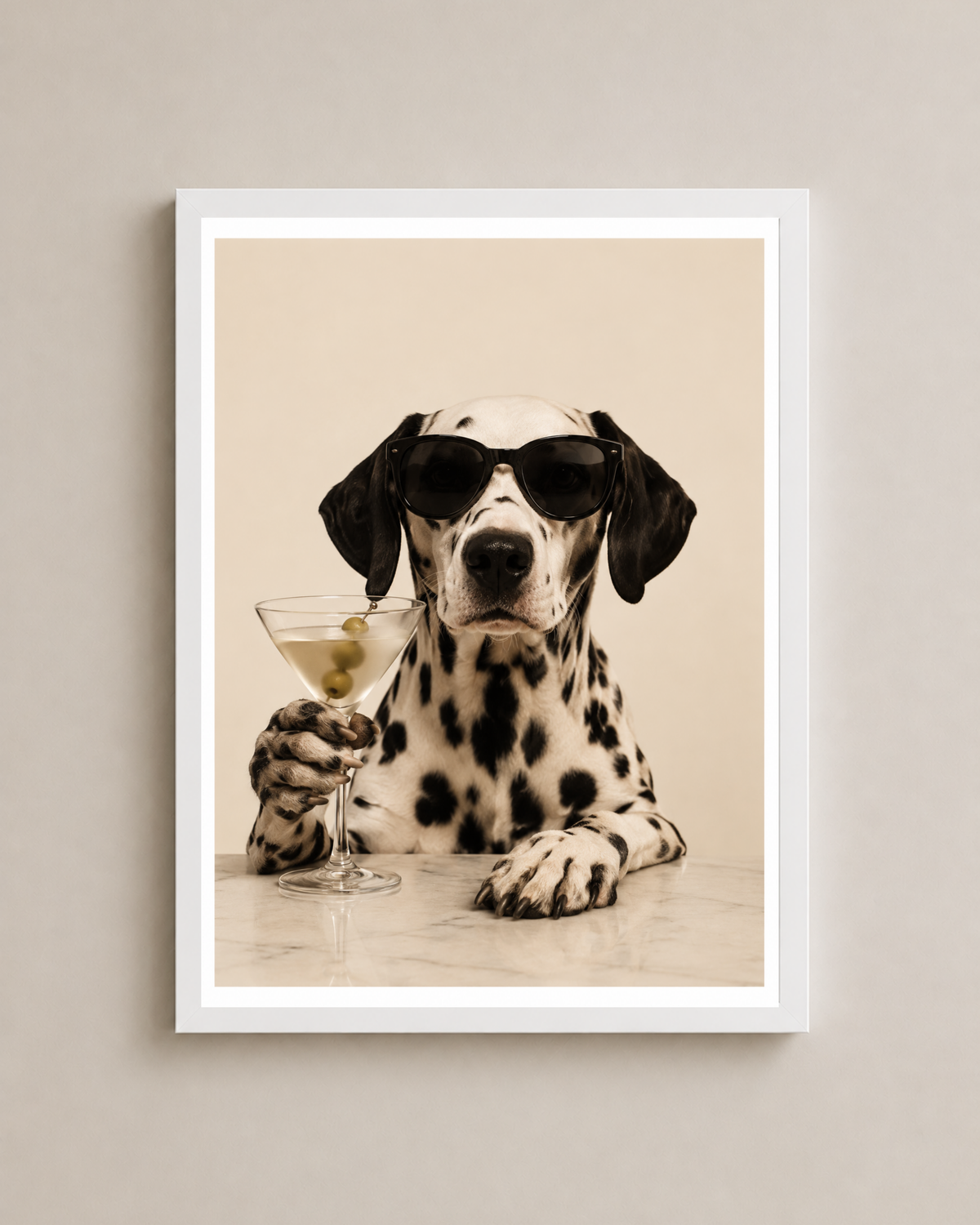 Dalmatian on the Rocks Frame