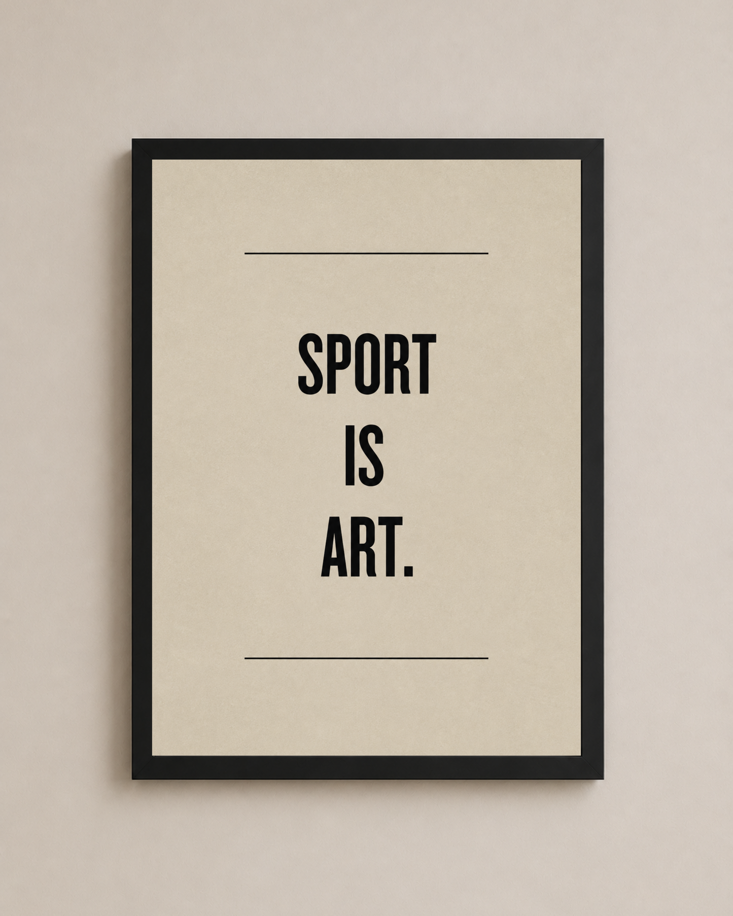 Sport Is Art Frame