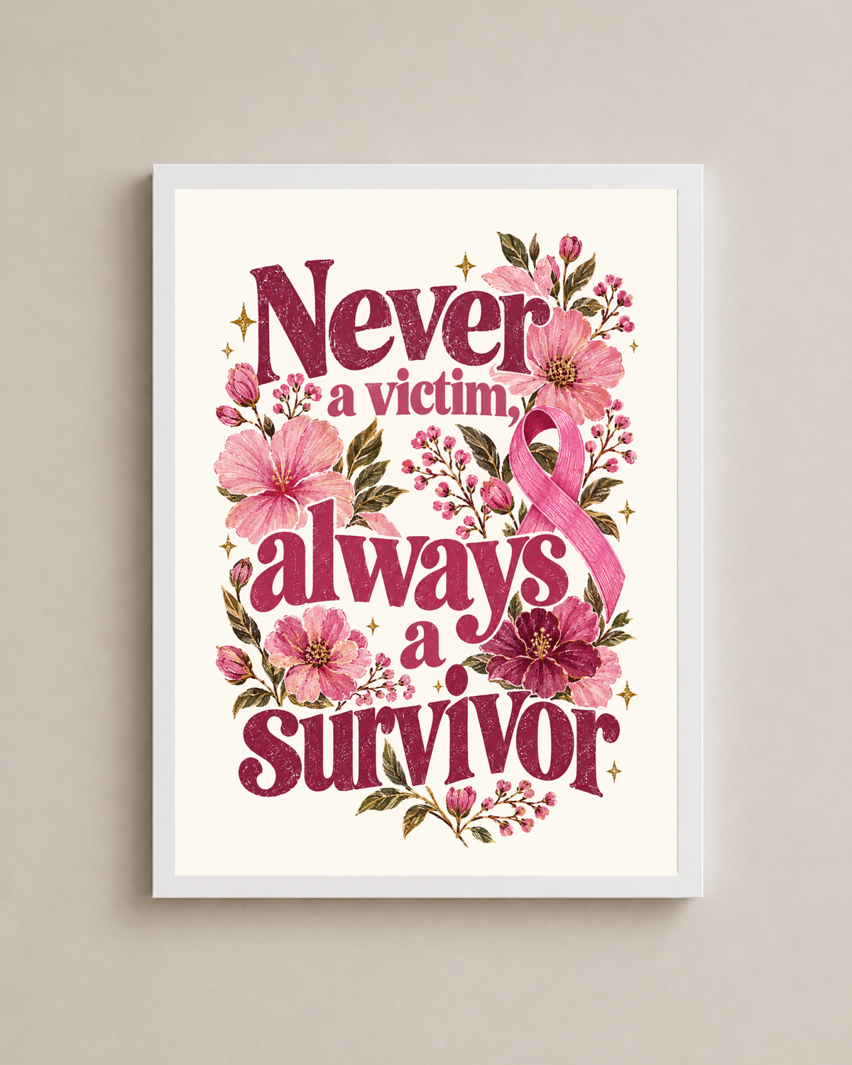 Never A Victim Frame