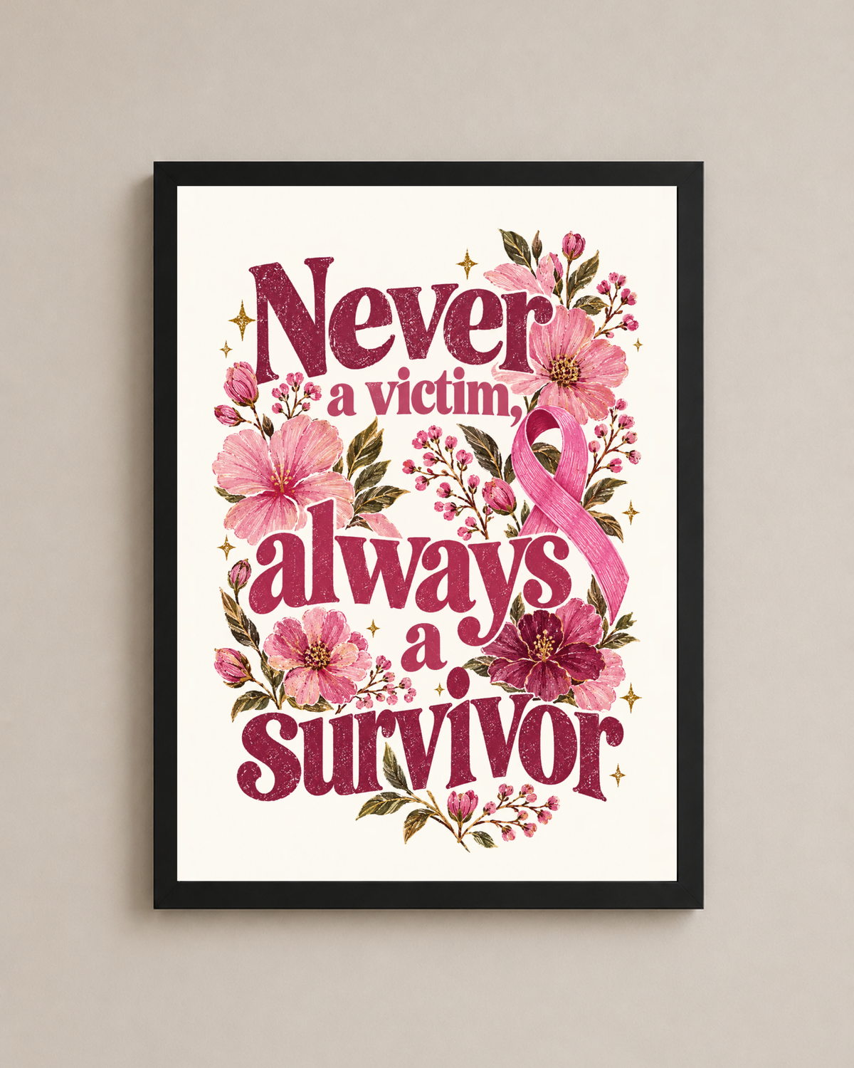 Never A Victim Frame