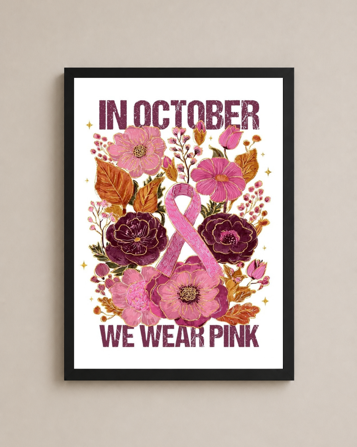 In October We Wear Pink Frame