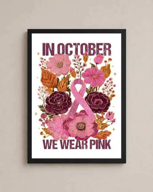 In October We Wear Pink Frame