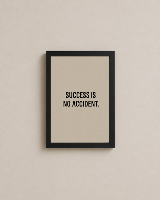 Mini Success Is No Accident Frame