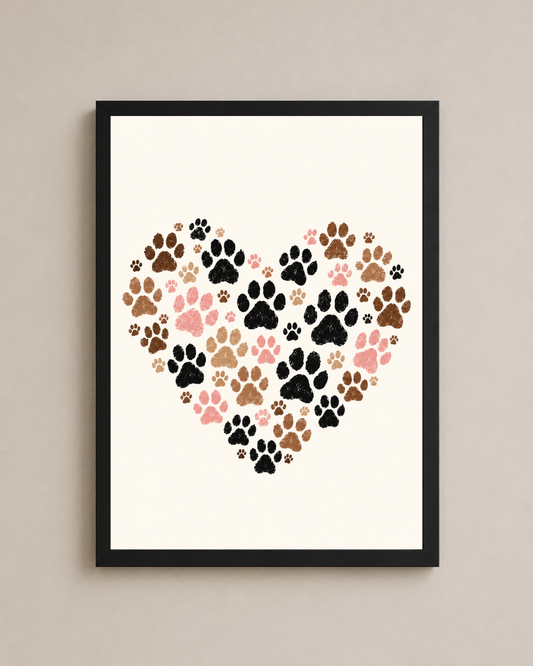 Paws Heart Frame
