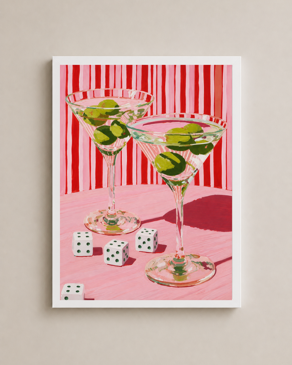 Martini In Pink Frame