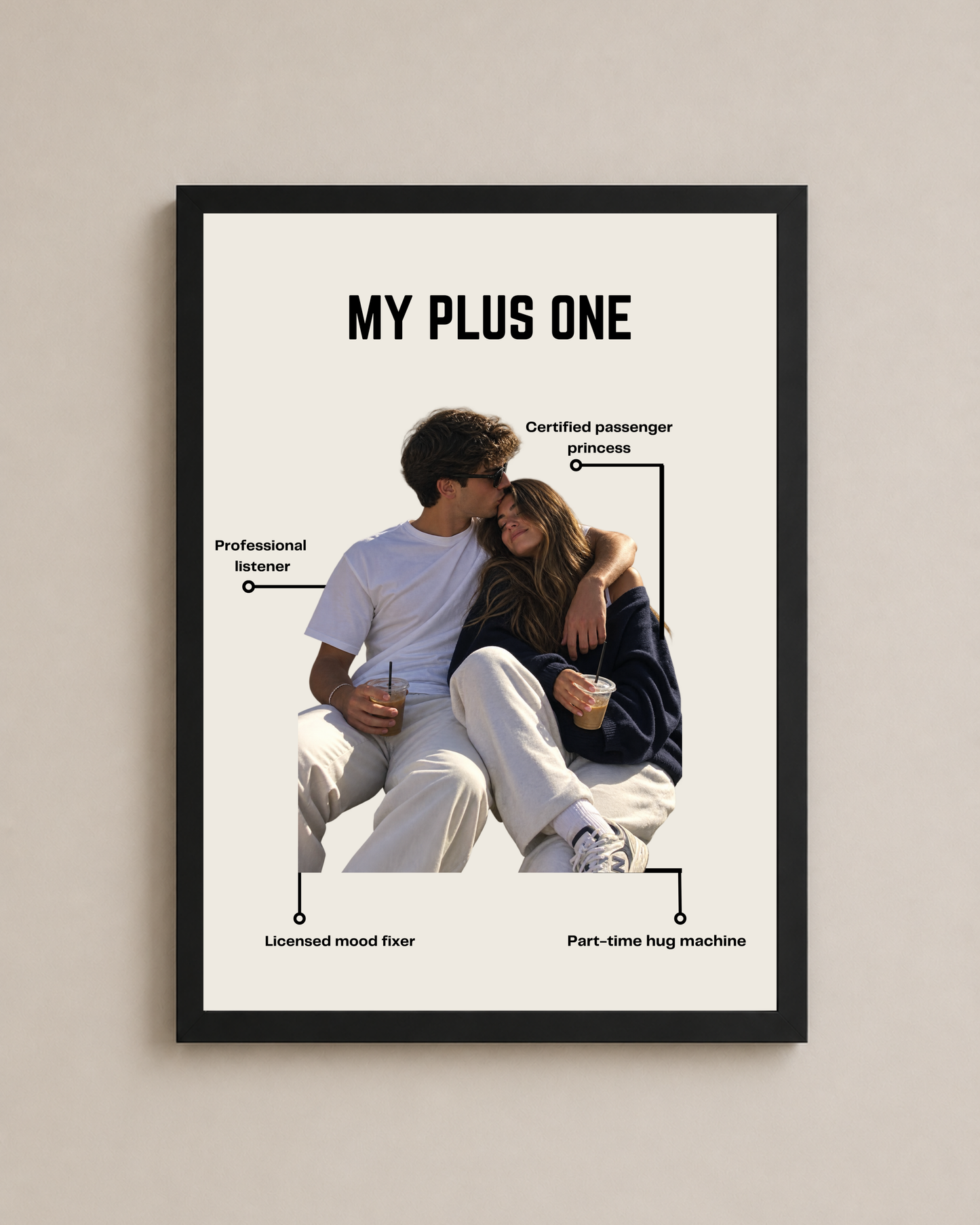 Custom Couple Description Frame