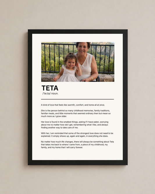 Custom Grandma Definition Frame