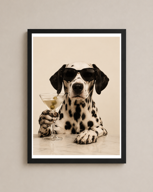 Dalmatian on the Rocks Frame