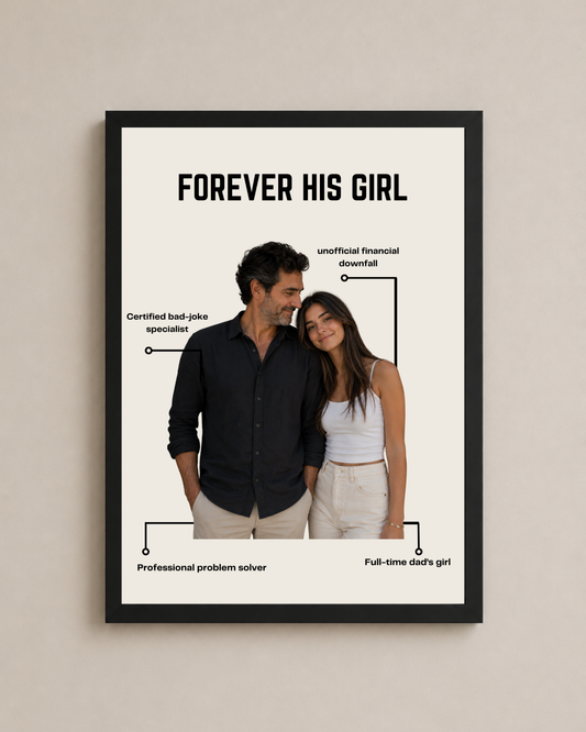 Custom Father & Daughter Description Frame