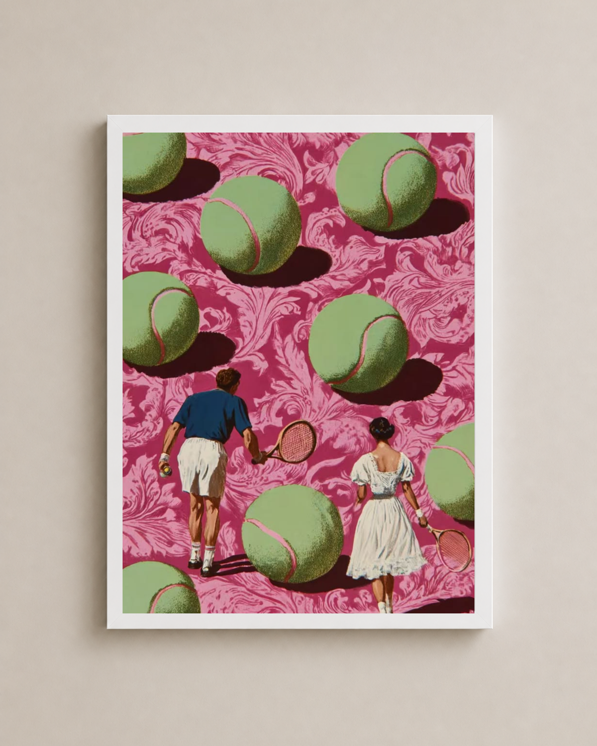Tennis In 3D Frame