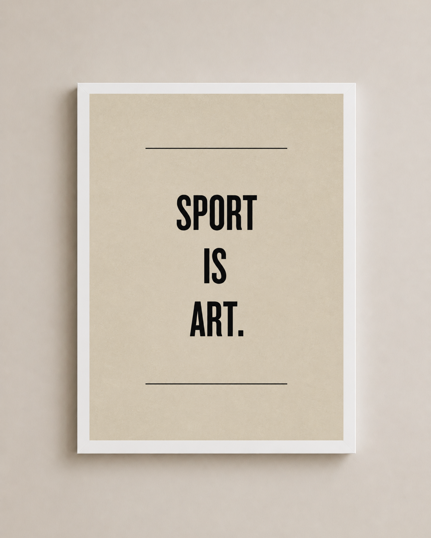 Sport Is Art Frame